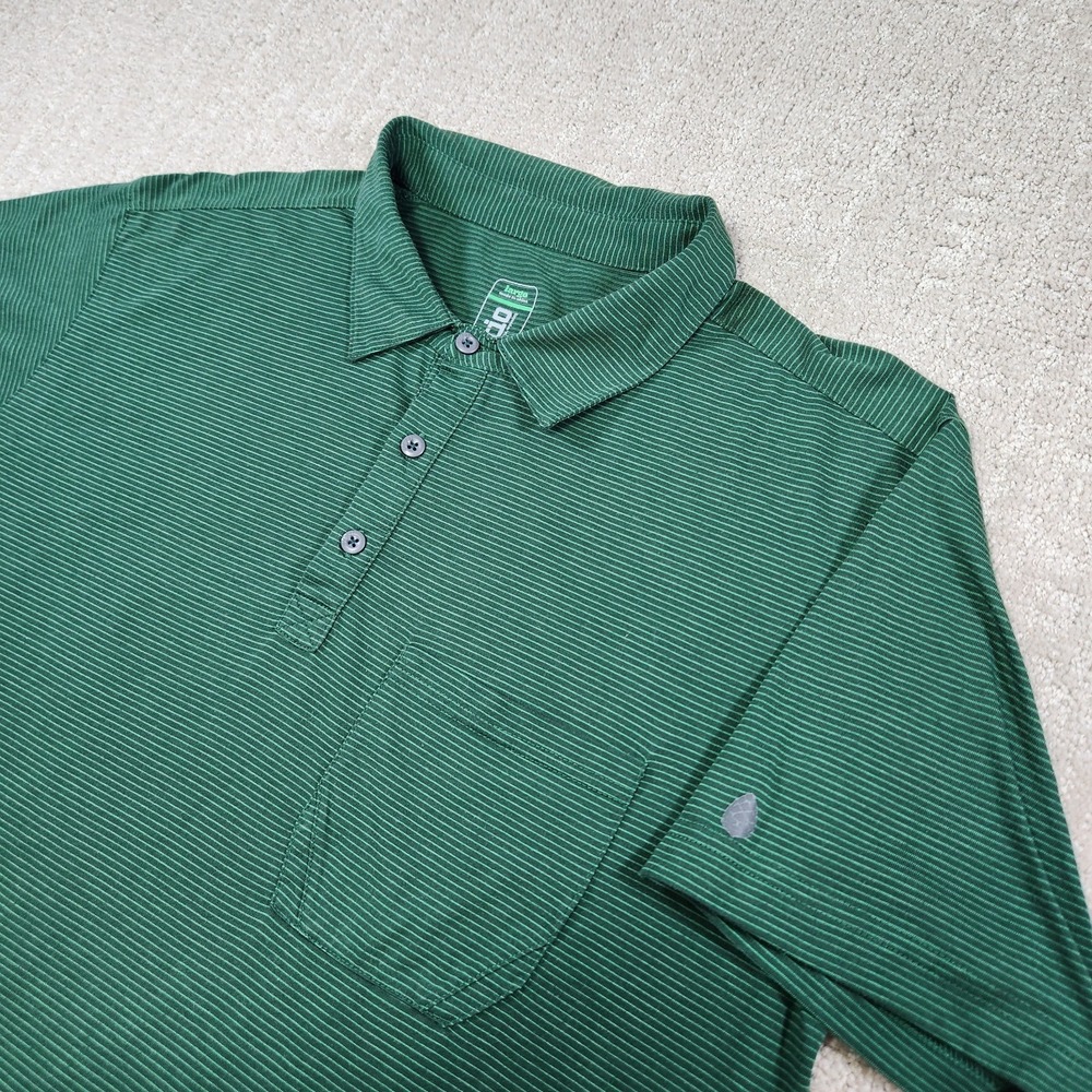Stio Shirt Men Large Divide Polo Green Outdoor‎ Huckberry Minimal Gorp
